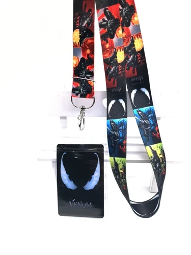 D 1 шт. Веном шейный ремень Lanyards держатели для карт банк шеи ремень карта идентификатор автомобиля держатели брелок для ключей подарок K55 - Цвет: D