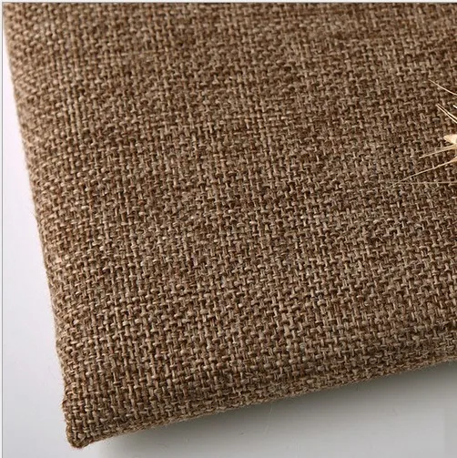 light brown Покрытая льняная ткань диванная подушка ткань сделай сам Ремесло швейная ткань наружная льняная смешанная ткань обивка 5" в ширину - Цвет: light brown