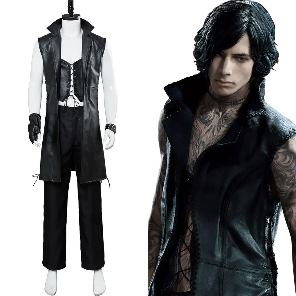 Костюм для косплея таинственного мужчины Витале из DMC 5 костюм куртка пальто