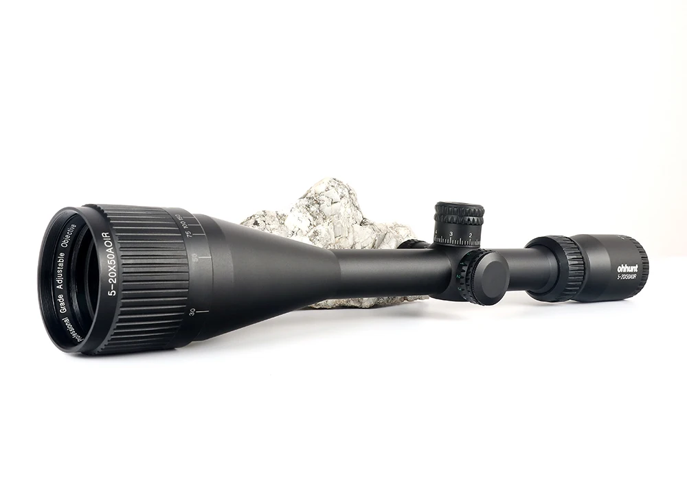 Ohhunt 5-20X50 AOIR половина Mil точка R/G/B подсветкой башенки сброса блокировки Полный Размеры прицел охота область