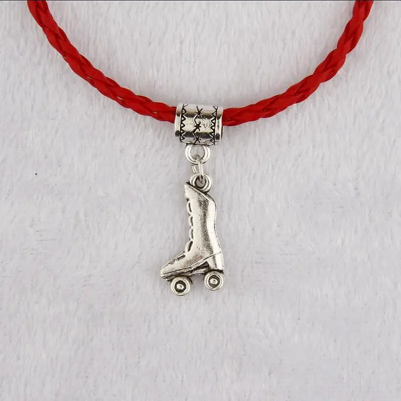Горячее предложение 10 шт./пакет древнее серебро скейт скейтборд шарм кулон 20 + 5 см