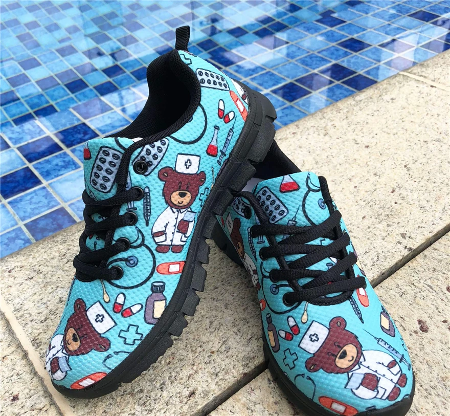 WHEREISART обувь на плоской подошве для женщин больница дантист медсестры доктор