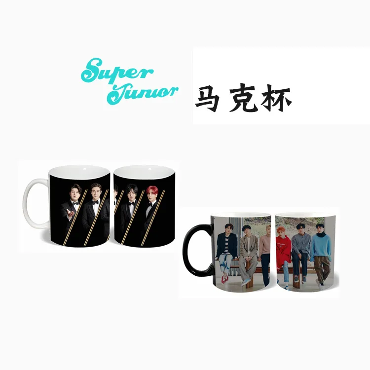 

[MYKPOP]SJ Super Junior Mug Coffee Water Milk Ceramic Cup Creative KPOP Fans Collection SA18061216
