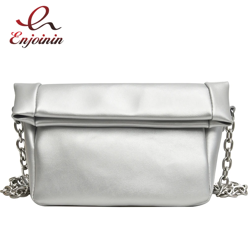 Ослепляющая модная сумка мессенджер из искусственной кожи Женская Складная