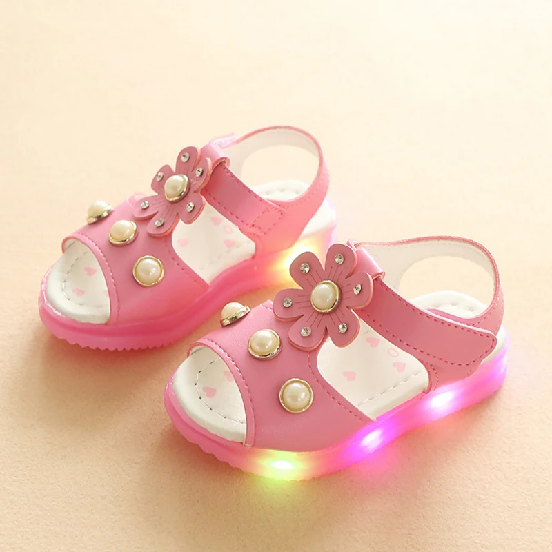 2018 Новые детские пляжные сандалии модная детская одежда Pearl Обувь со