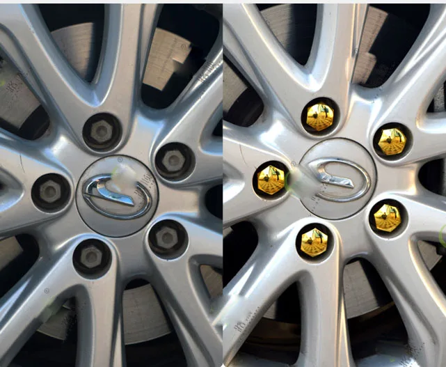 20 шт. внутренний шестигранник пять цветов пластиковая гайка болт крышка колпачки