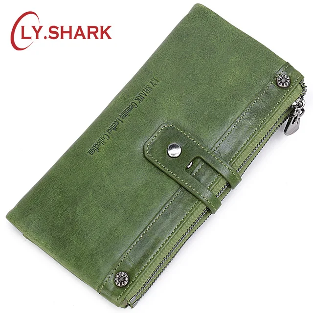 Женский кошелек LY.SHARK из натуральной кожи Дамский бумажник для мелочи кредитница