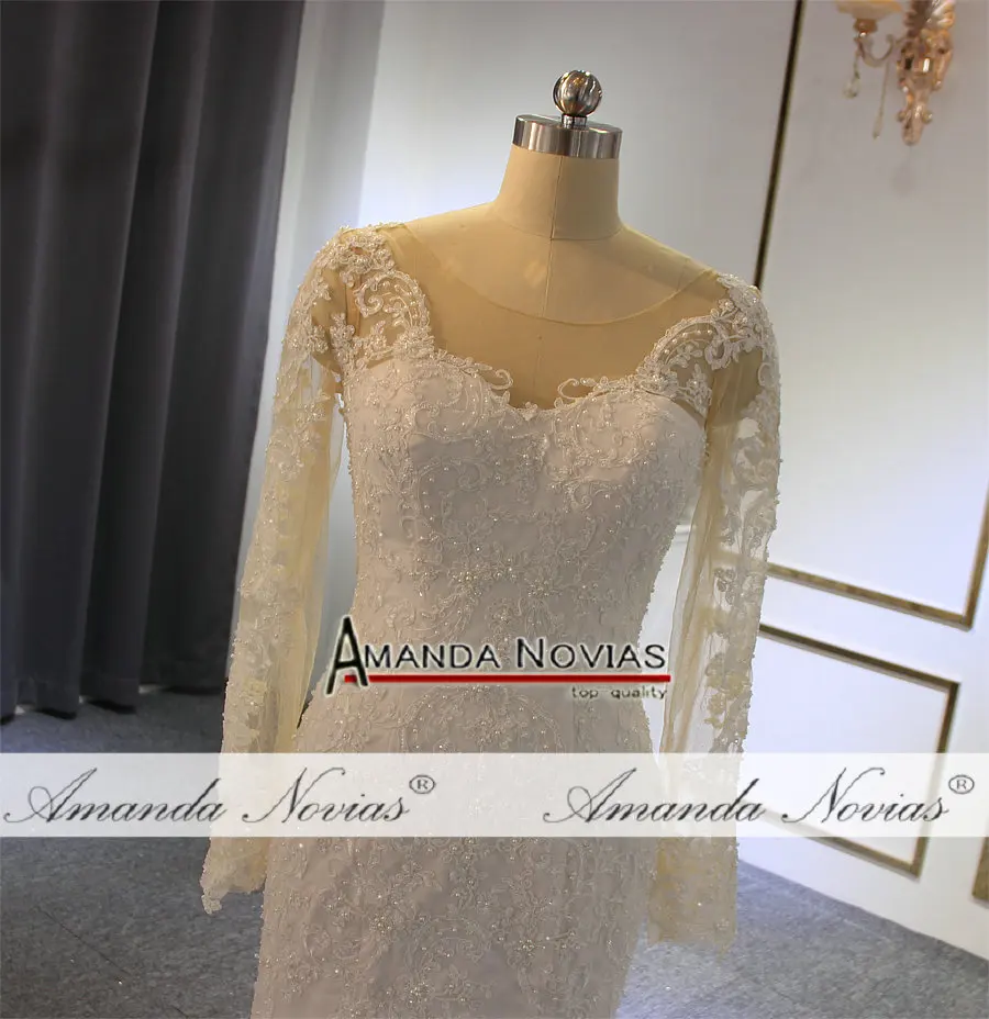 Robe De Soiree простое свадебное платье русалки с длинными рукавами 2022|Свадебные