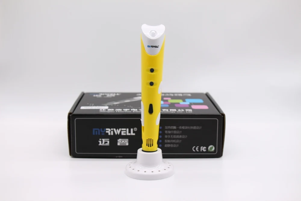 Myriwell 3d печать pen1.75 мм ABS Смарт 3D Ручка для рисования+ нить+ адаптер креативный подарок для детей дизайн живопись