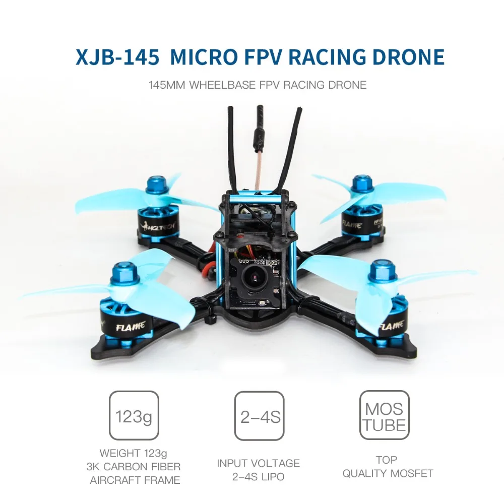 Новые поступления HGLRC XJB 145 мм F4 OSD микро FPV Racing Drone БНФ w/совместимый Flysky A8S V2
