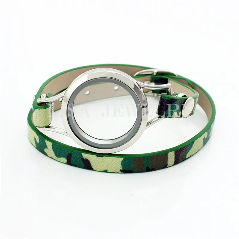 Браслет на запястье 8 шт./лот кожаный браслет камуфляжной расцветки с подвеской и