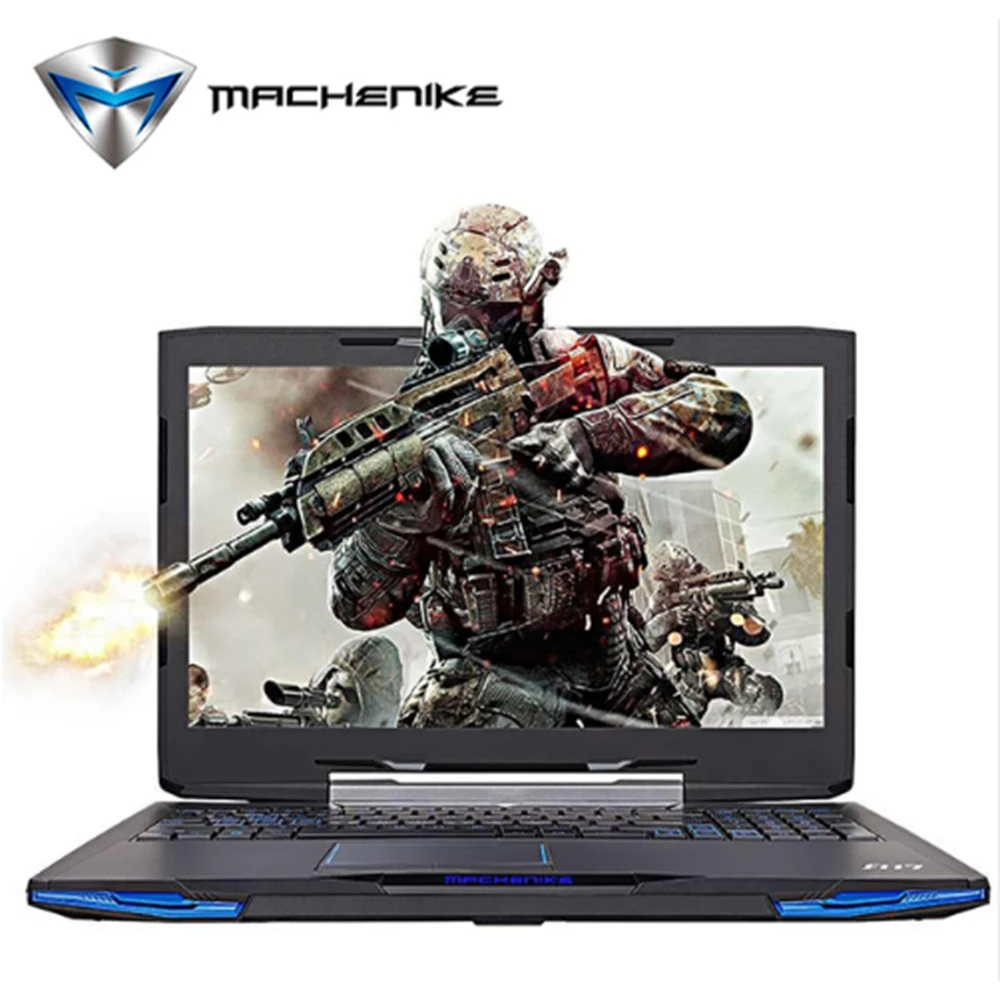 Machenike F117 F2U ноутбук Intel Core i7 7700HQ 15 6 &quot1080 P ips Алюминий металла игровой Тетрадь GTX1050 4