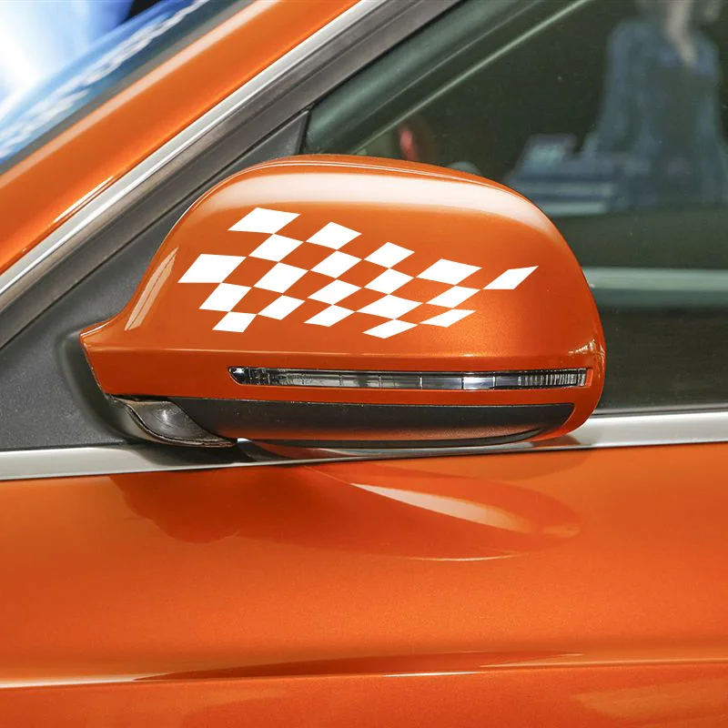 1 пара спортивных наклеек для стайлинга автомобиля наклейки зеркала заднего вида