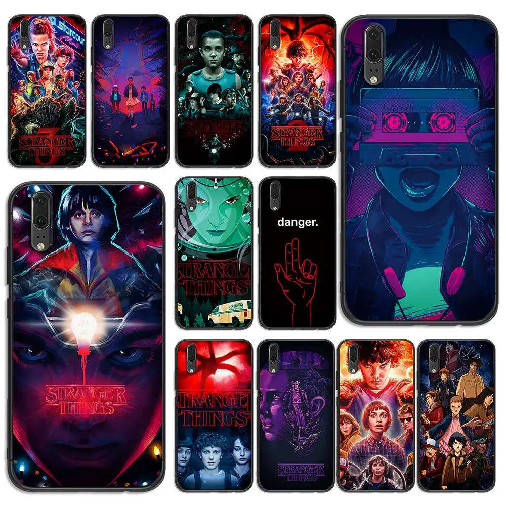 Мягкий телефон серии Stranger Things для huawei P8 P9 P10 P20 P30 Lite Pro P Smart 2016 2019 TPU