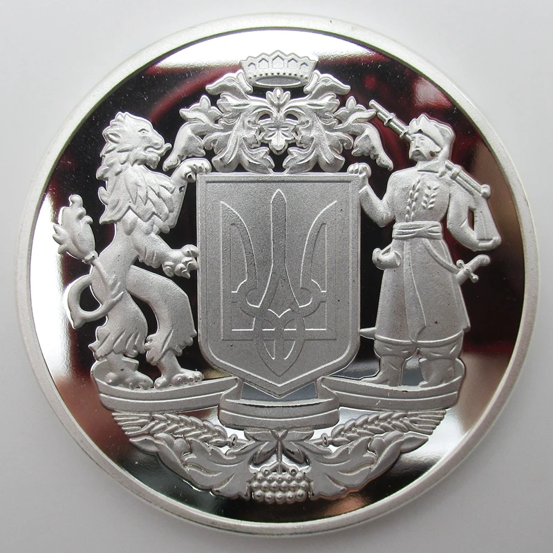 Серебряная медаль Украины Микаэля Российская монета СССР|coin coins|coins russiacoin ussr |