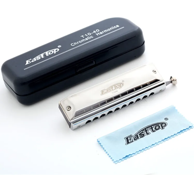 Easttop T10-40 10 отверстий 40 тон дизайн музыкальный инструмент модная Хроматическая гармоника