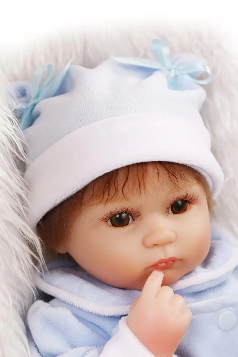40 см силиконовые куклы reborn игрушки как настоящие милые bebe для новорожденных