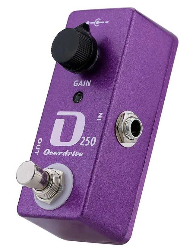 Педаль для гитары SOACH D250 Overdrive две кнопки внутренней отделки тона и громкости с