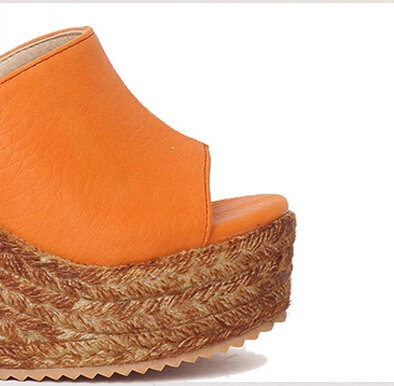 Сандалии женские пляжные на платформе Босоножки с открытым носком танкетка