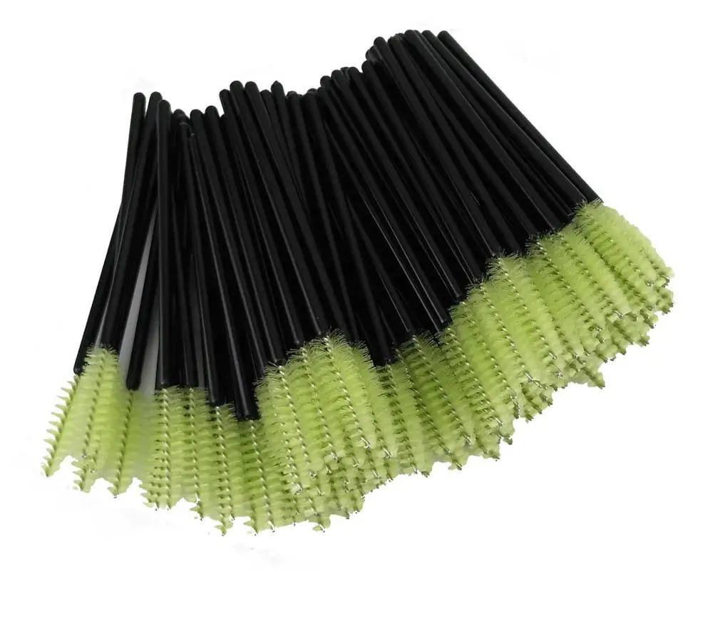 

Green Eyelash Brushes Makeup Brushes Disposable Mascara Wands Applicator Spoolers Eye Lashes Cosmetic Brush Makeup Tool 500pcs