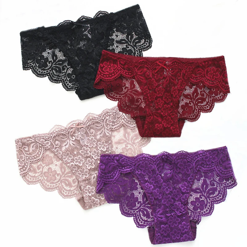 Sale Sexy Panties Women Size 66-98 cm Lace Solid Briefs Underwear Pretty Temptation Hollow Out Lingerie | Женская одежда