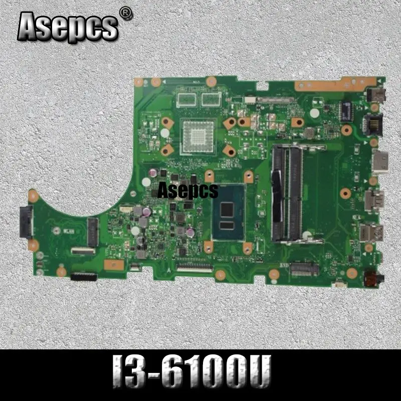 X756UA материнская плата для ноутбука I3-6100U для ASUS X756UWK X756UQK X756UB X756UV тест материнской платы тест ОК DDR3 DDR4 ram