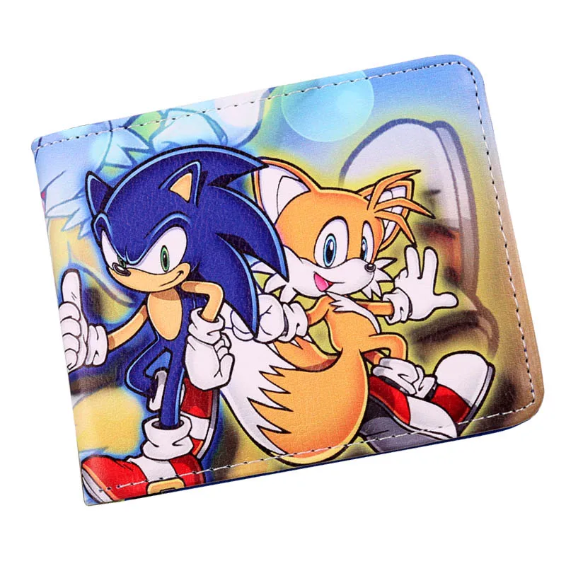 S-02 Двухскладной кошелек Sonic The Hedgehog, кошелек с отделами для карт - Цвет: S-02
