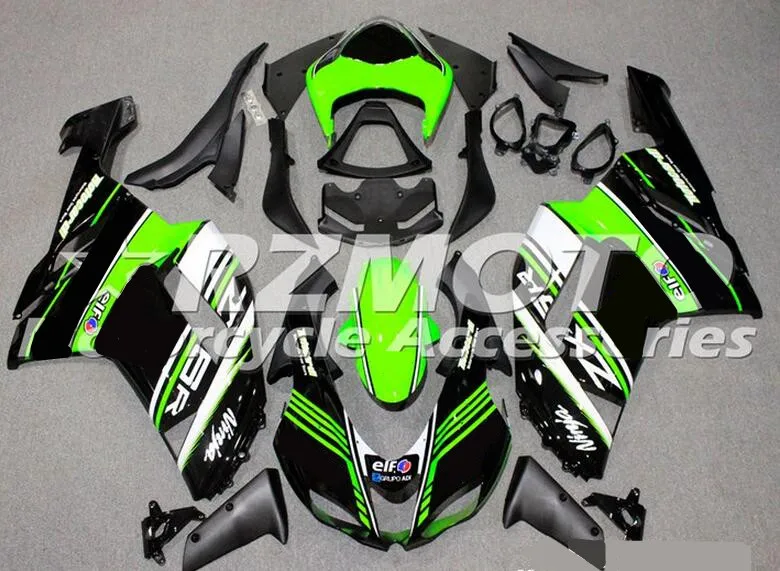 4 подарки Новый ABS полный комплект обтекателей подходит для Kawasaki ZX6R 2007 2008 мотоцикл