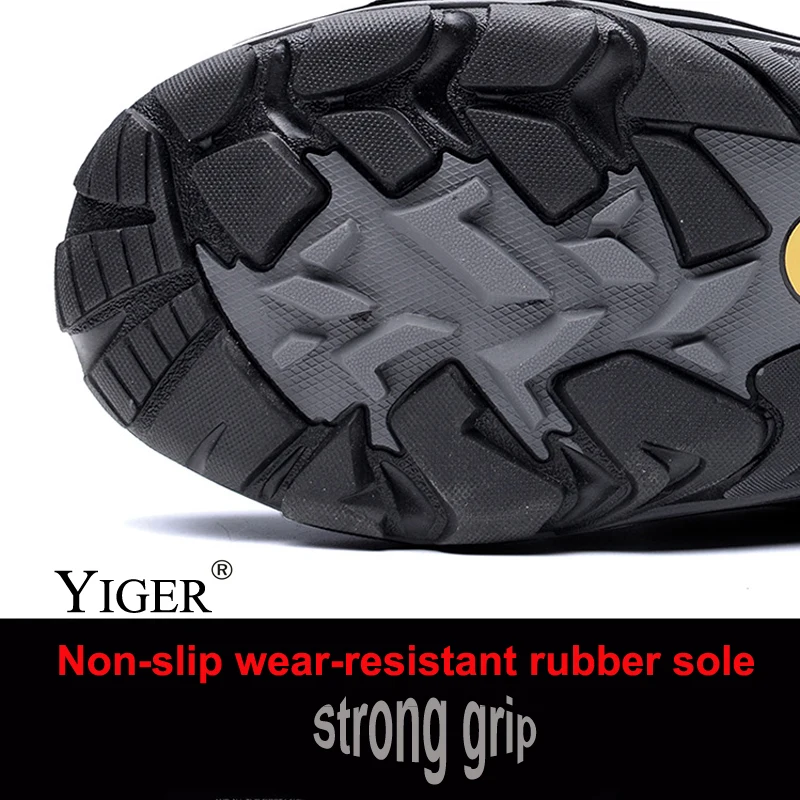 YIGER/новые мужские зимние Ботинки Зимняя мужская обувь из хлопка водонепроницаемая Нескользящая походная обувь на шнуровке мужская повседневная обувь, большие размеры 38-46, 0222