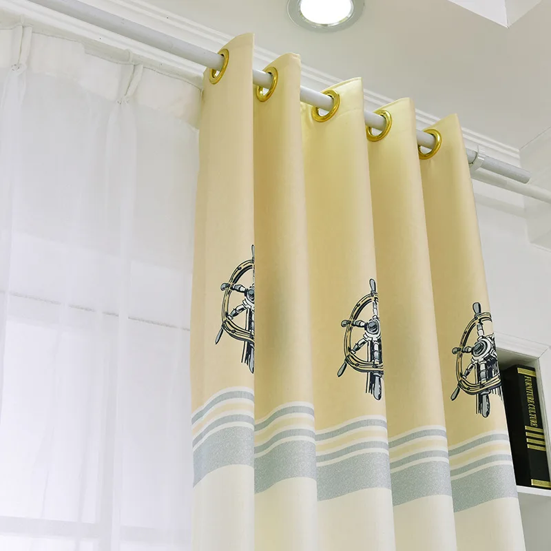 Новый занавес s для гостиной столовой спальни с принтом теней короткий | Дом и сад