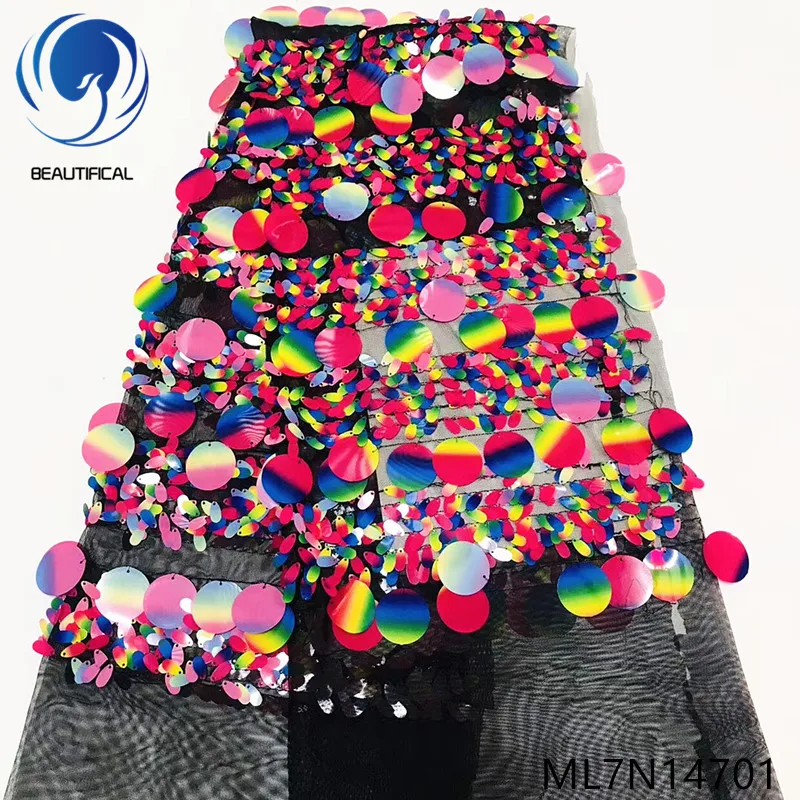 Красивая африканская кружевная ткань с блестками 2019 блестящая роскошные платья