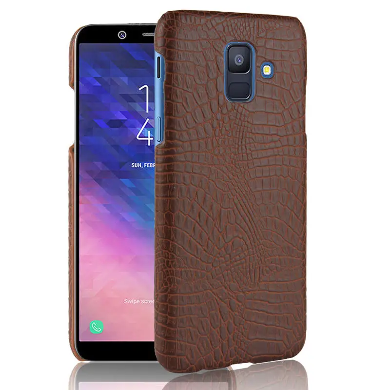 Чехол-обложка на заднюю панель из искусственной кожи для Samsung Galaxy A6 2018 A600F A600 SM-A600F A