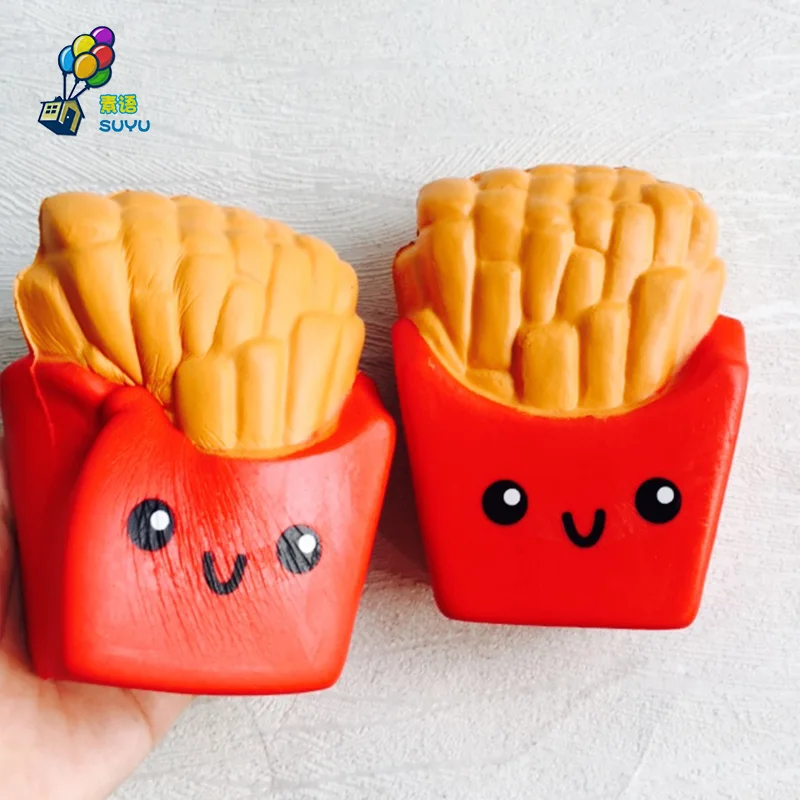 Игрушки-антистресс оптовая продажа 10 шт Kawaii Squishy милый Картофель фри медленно