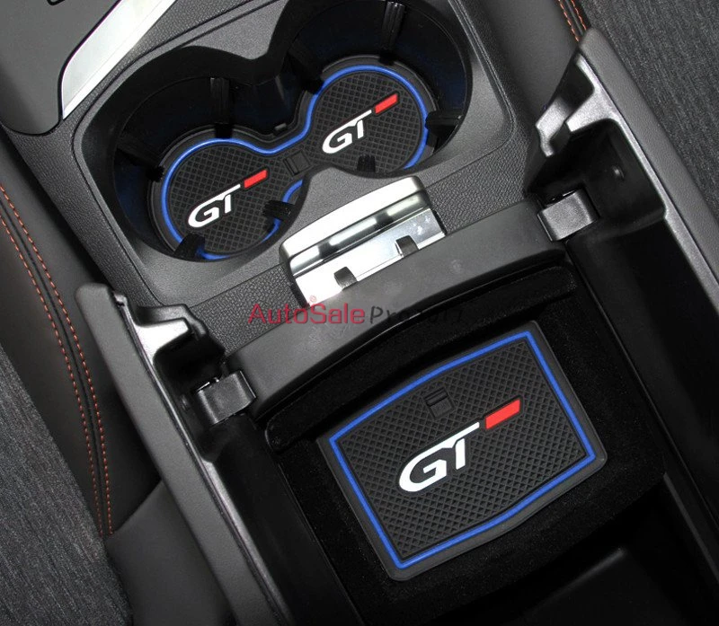 Только для руля слева Peugeot 3008 GT 3008GT 2016 2017 / 5008 2018 коврик хранения слот чашки с