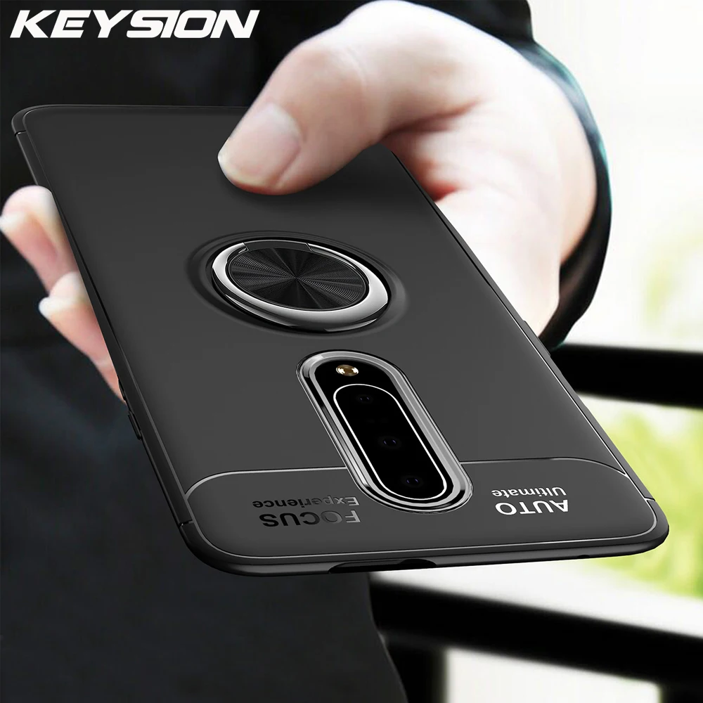 KEYSION роскошный кольцевой держатель для Oneplus 7 Pro 6 Магнитная автомобильная