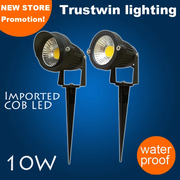 

8 pieces waterproof outdoor LED spot light spotlight with spike rod 10W LED lawn landscape light LED under tree light