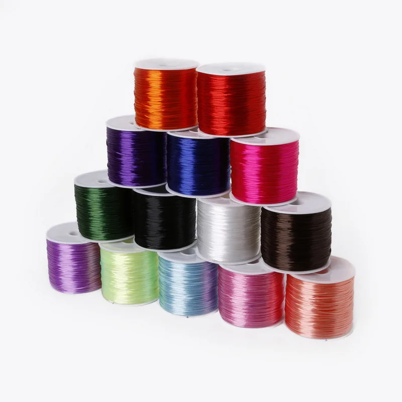 Растягивающийся шнур для бисероплетения 0 7 мм 50 м/рулон|stretch cord elastic line|stretch cordbeading