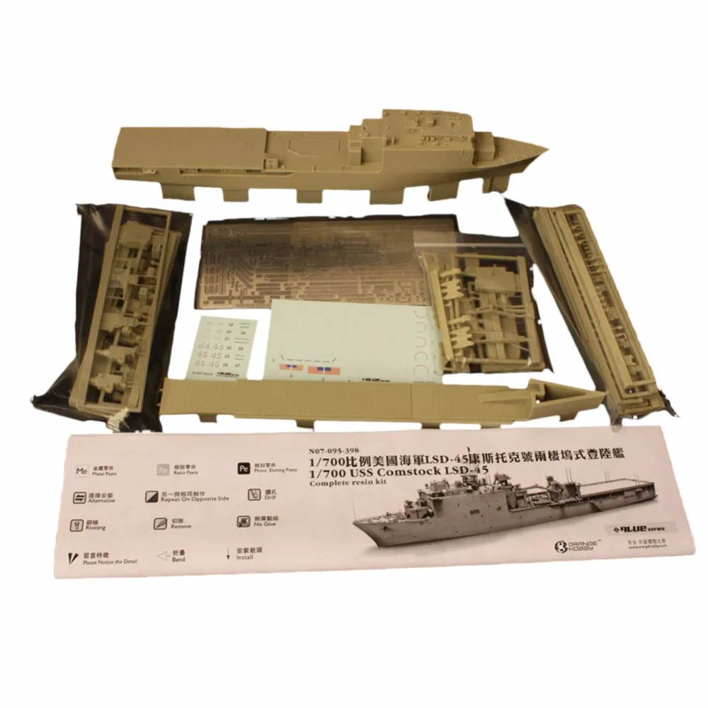 OHS Orange Hobby N07095398 1/700 USS Comstock LSD45 шкала сборки военные строительные наборы|model building
