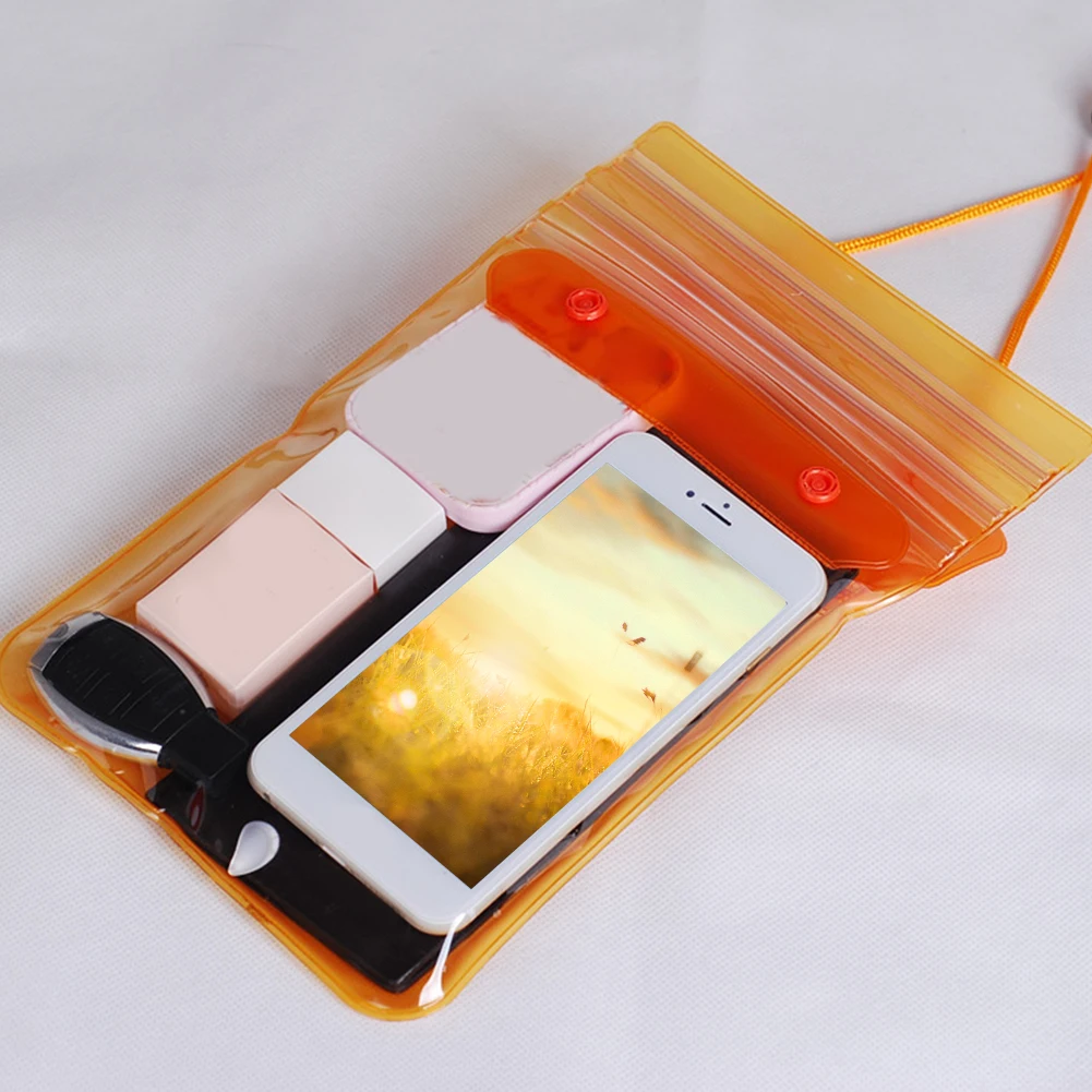orange Открытый плавательный мешок ключи Songkran фестиваль подводный телефон хранения пляж рафтинг Косметика кошельки экологически чистый водонепроницаемый сухой - Цвет: orange