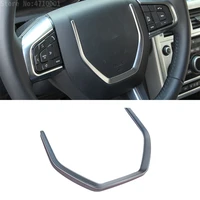abs chrome car steering wheel sequin cover trim stickers for land rover discovery sport 2015 2016 2017 auto accessories