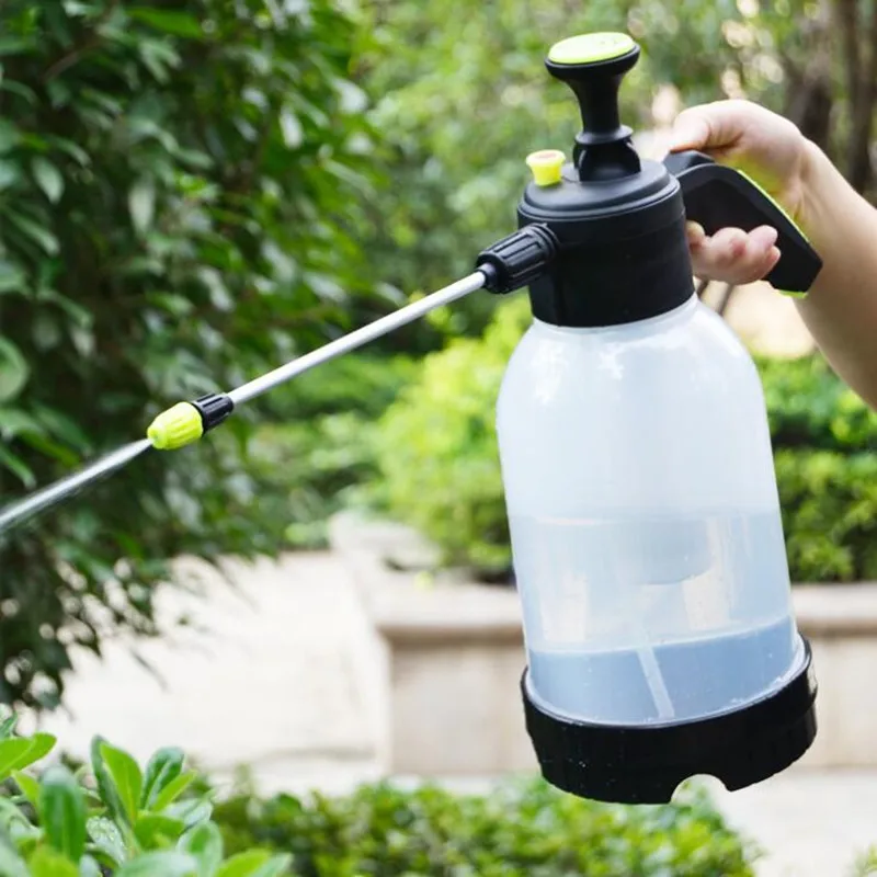 

2L Hand Pressure Sprayer Plastic Nozzle Pump Type For Garden Irrigation Garden Supplies Home Sprinkler