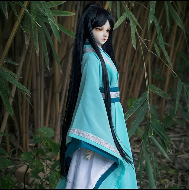 

2018 Новое поступление 1/3 1/4 1/6 Bjd SD кукла парик черный мужской парик длинные волосы