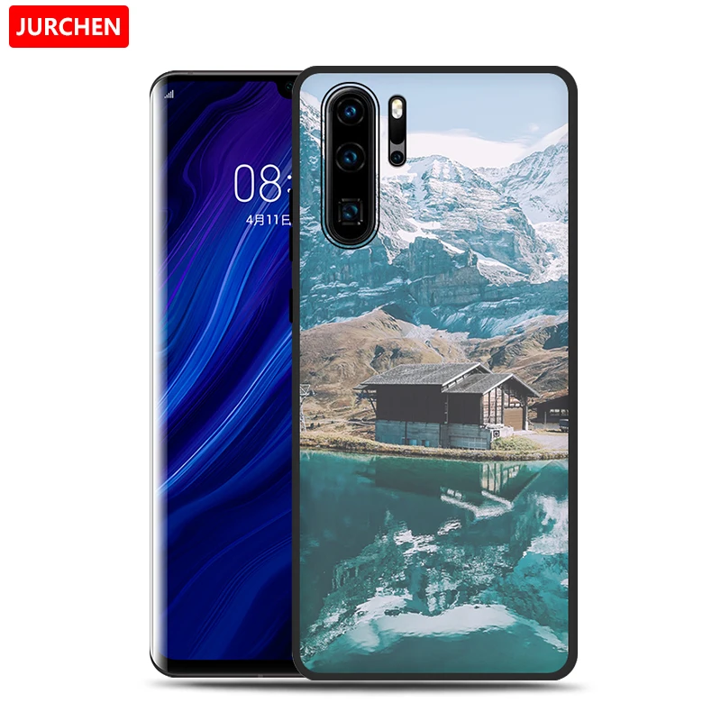 JURCHEN TPU силиконовый чехол для Huawei P30 Pro мягкая задняя крышка с мультяшным принтом / P