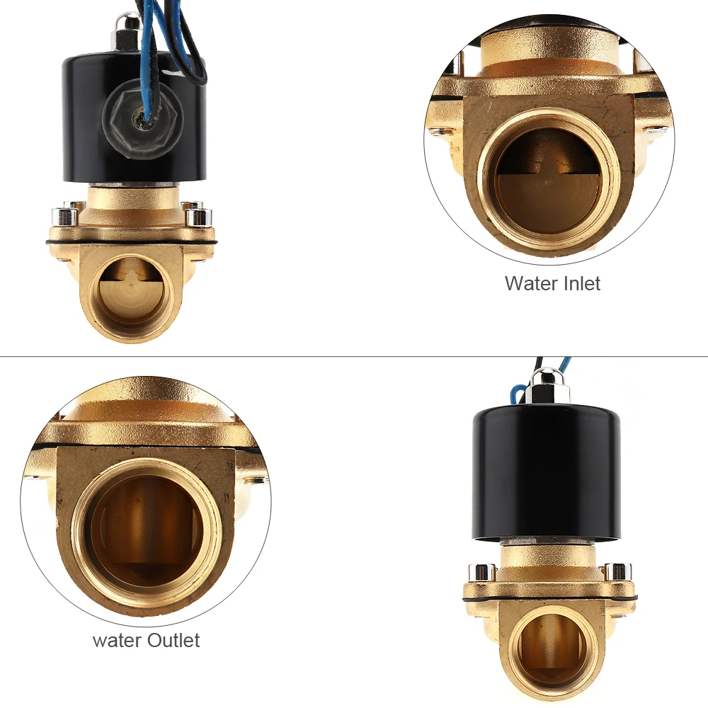 Электрический магнитный электромагнитный клапан 3/4 дюйма 24 В постоянного тока