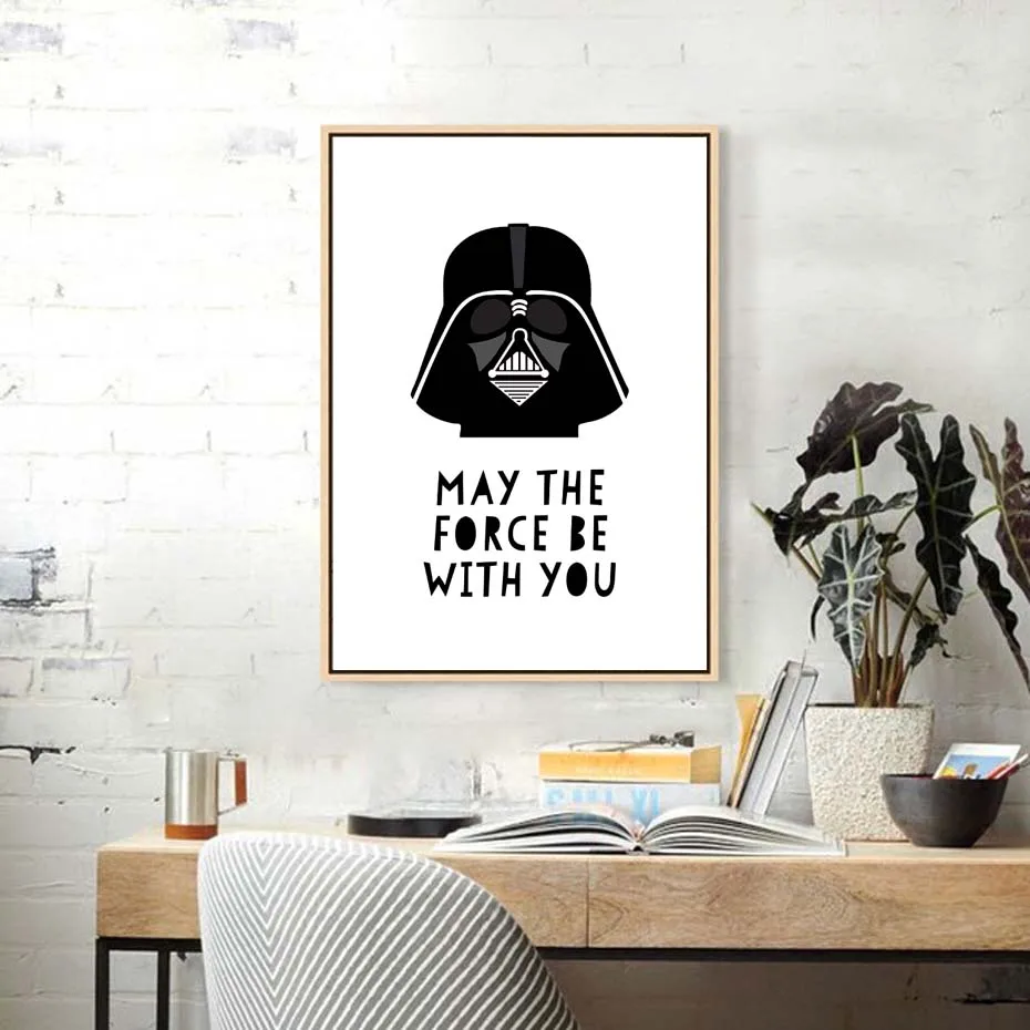 A4 мультфильм холсте Star Wars storm Холст Картина wall art для детской комнаты декора