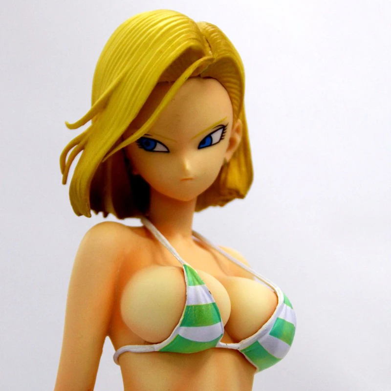 1/6 масштаб Dragon Ball Z Android 18 пляжная одежда стоящая осанка милый Ver. Сексуальная Смола GK Модель Коллекция аниме фигура