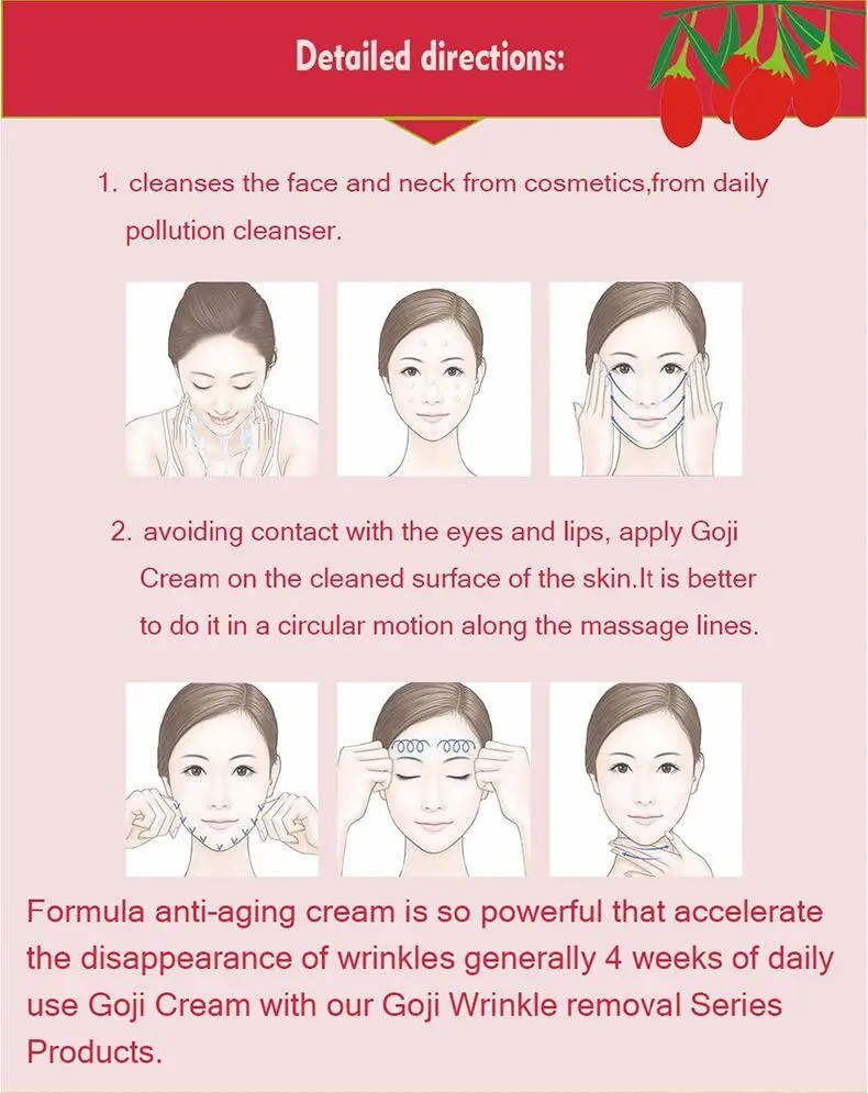 Ягодный крем Установить для лица И Глаз с гиалуроновой кислотой Paraben Free Fragrance Anti-oxidation Anti-aging Skin укрепляющий