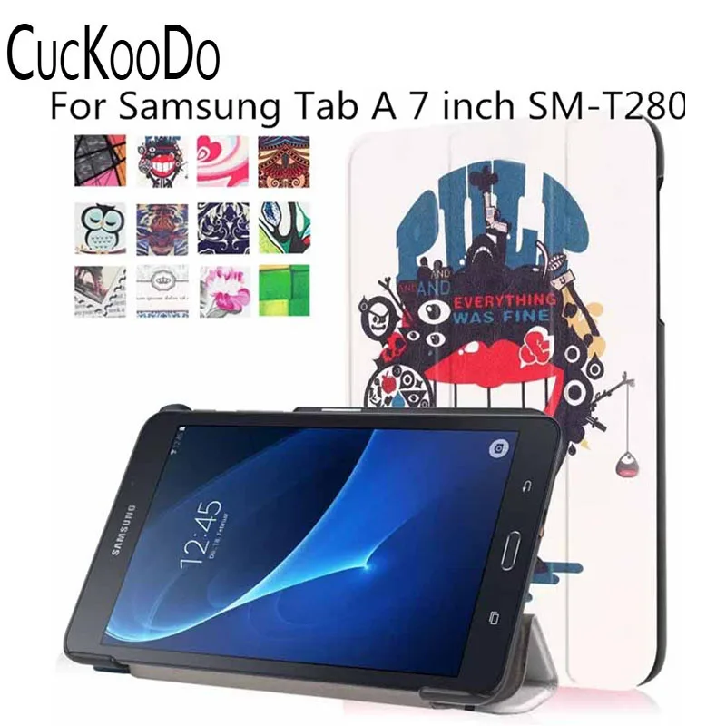 CucKooDo для samsung Tab A 7 0 Ultra Slim Fit премиум класса из искусственной кожи смарт чехол на