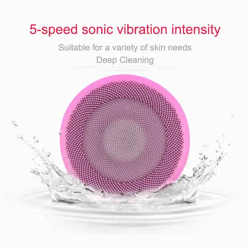 SWOISS мини ультразвуковая щетка для мытья портативная ручная кольцевая пряжка