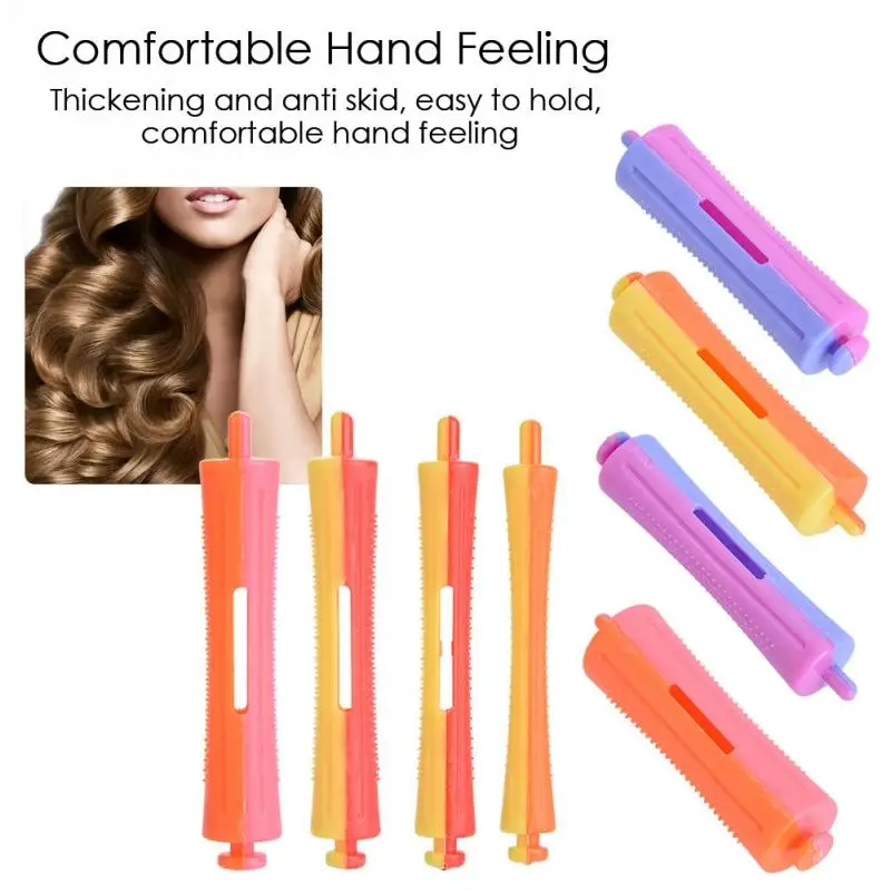 Standard Hair Rollers Heat Perm Wave Rod Clip Curlers with Rubber Band | Красота и здоровье
